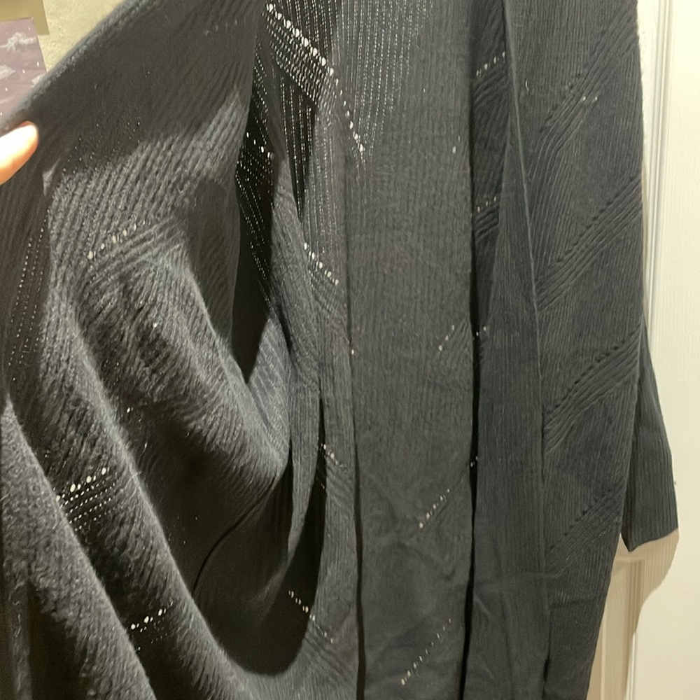Garnet Hill 100% cashmere full length cardigan - Picture 9 of 17